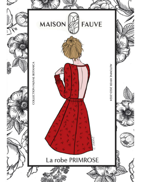 Padrão de vestido Primrose - Maison Fauve