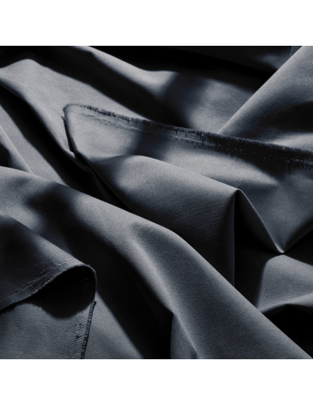Tecido gabardine de algodão light Deep Charcoal - Atelier Brunette