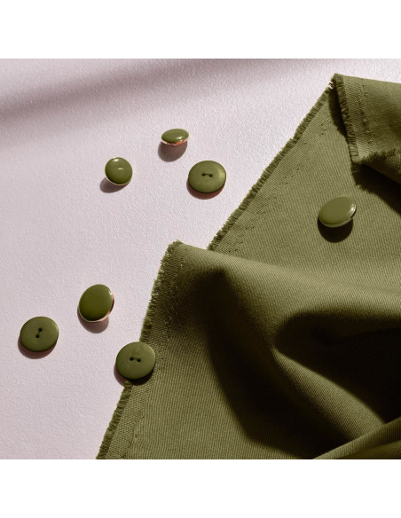 Tecido gabardine de algodão light Ivy Green - Atelier Brunette