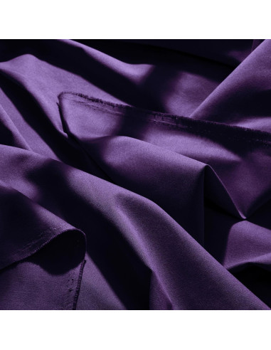 Tecido gabardine de algodão light Majestic Purple - Atelier Brunette