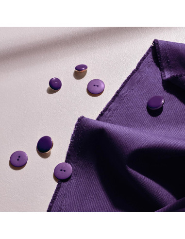 Tecido gabardine de algodão light Majestic Purple - Atelier Brunette