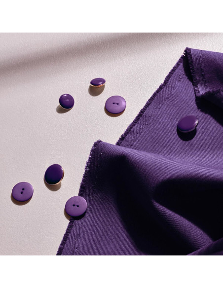 Tecido gabardine de algodão light Majestic Purple - Atelier Brunette