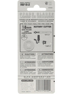 2 lâminas de reposição para cortador Olfa - 18 mm 2