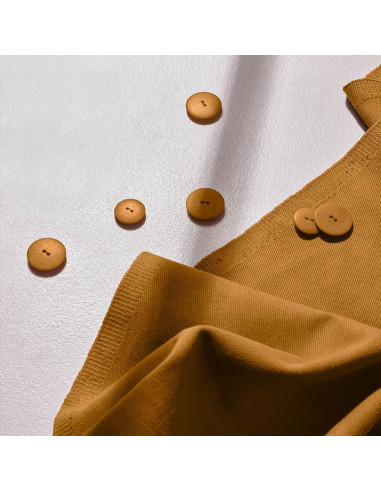 Tecido gabardine de algodão light Ochre - Atelier Brunette