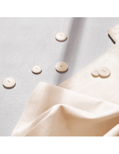 Tecido gabardine de algodão light Off White - Atelier Brunette