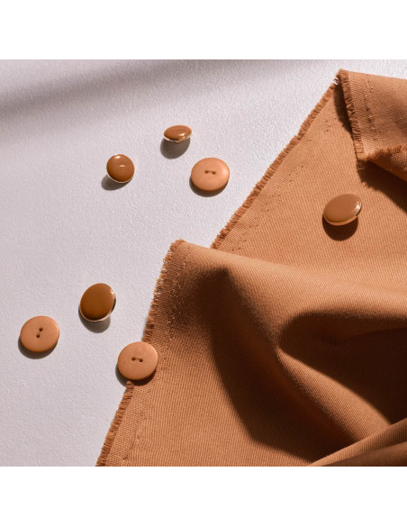 Tecido gabardine de algodão light Pecan Pie - Atelier Brunette