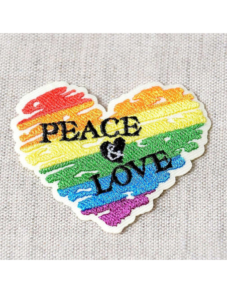 Emblema termocolante Love - Peace and love