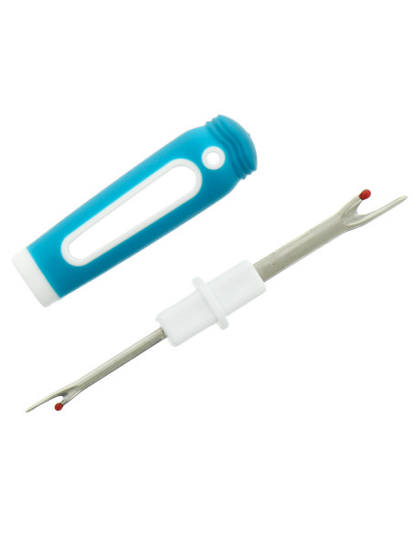 Descosedor duplo com tampa e borracha para remover fios