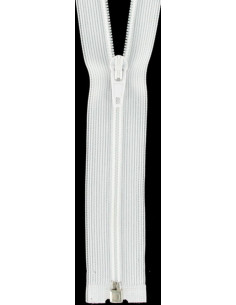 Fecho separável de nylon super fino - Branco