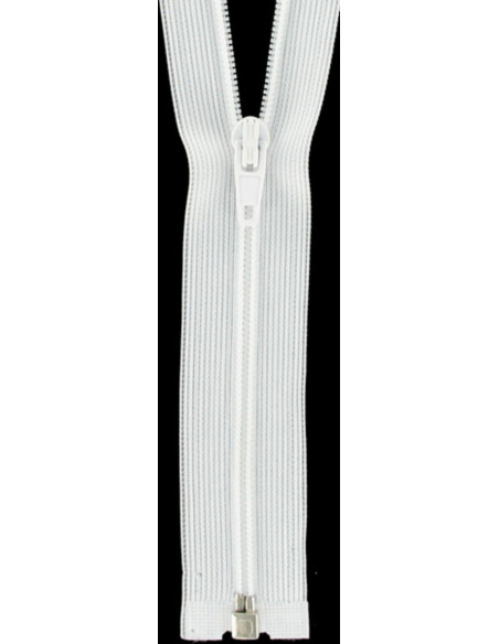 Fecho separável de nylon super fino - Branco
