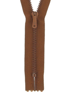 Fecho de correr para calças - Castanho médio