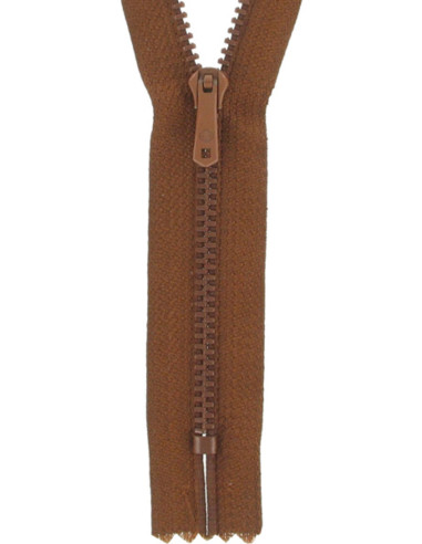 Fecho de correr para calças - Castanho médio