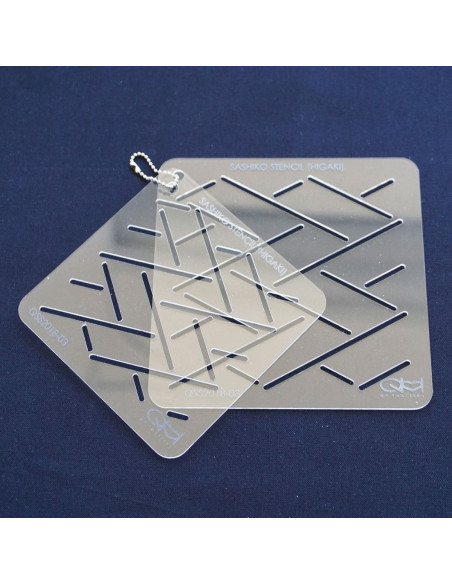 Conjunto de 2 moldes para stencil de sashiko - Higaki