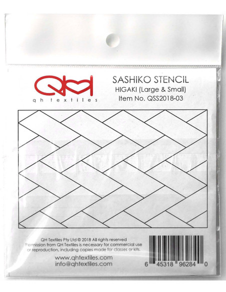 Conjunto de 2 moldes para stencil de sashiko - Higaki
