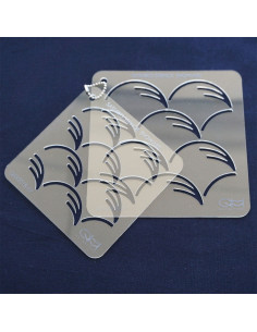 Conjunto de 2 moldes para estêncil de sashiko - Nowaki