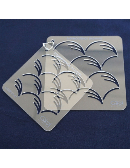 Conjunto de 2 moldes para estêncil de sashiko - Nowaki