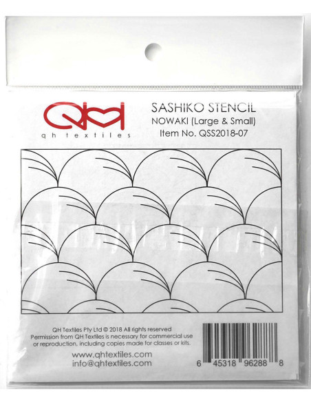 Conjunto de 2 moldes para estêncil de sashiko - Nowaki