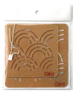 Conjunto de 2 moldes para stencil de sashiko - Seikai-Ha 2