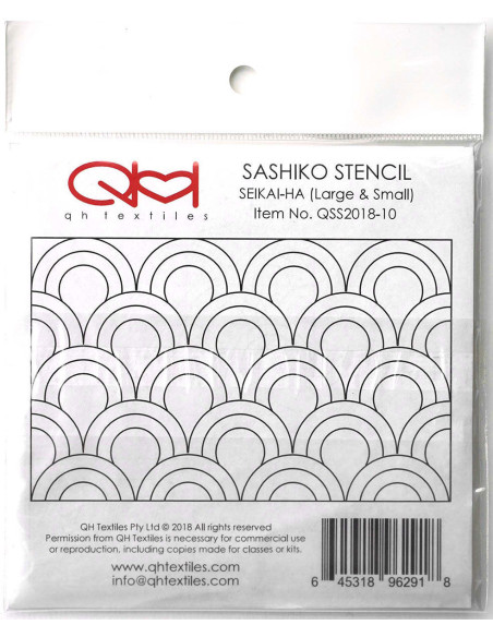 Conjunto de 2 moldes para stencil de sashiko - Seikai-Ha