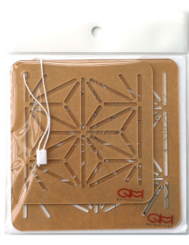 Conjunto de 2 moldes para stencil de sashiko - Asano-Ha