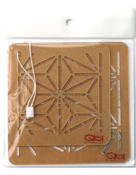 Conjunto de 2 moldes para stencil de sashiko - Asano-Ha