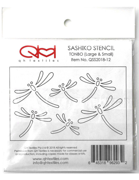 Conjunto de 2 moldes para estêncil sashiko - Tonbo