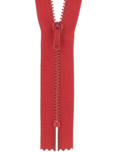 Fecho de correr calças - Vermelho sangue