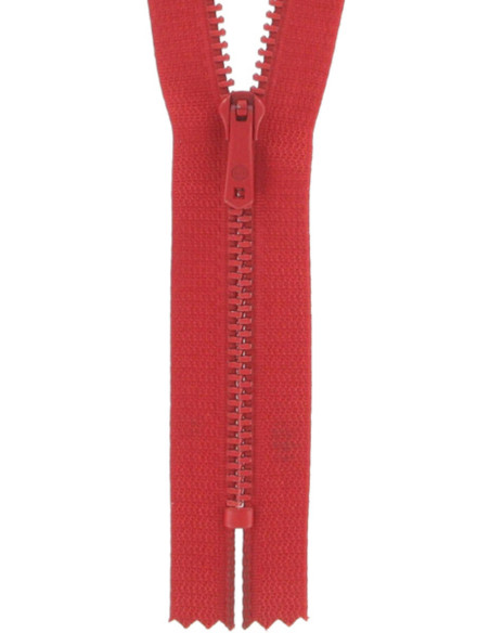 Fecho de correr calças - Vermelho sangue
