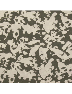 Tecido de viscose fantasia - Abstrato cáqui 2