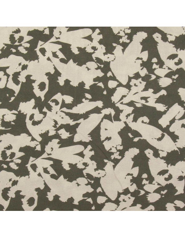 Tecido de viscose fantasia - Abstrato cáqui