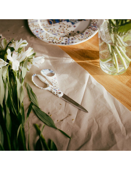 Tesoura Fiskars X Iittala Taika branca 21 cm