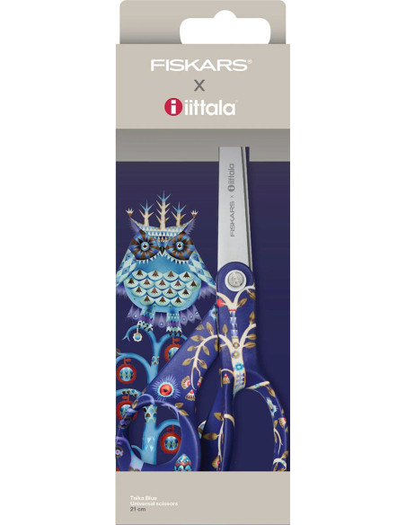 Tesoura Fiskars X Iittala Taika azul 21 cm