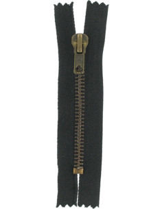 Fecho de correr Especial Jeans - Preto