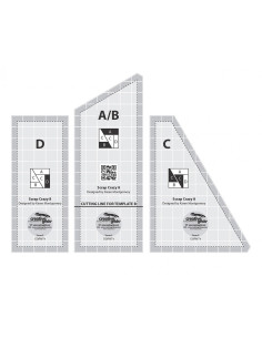 Conjunto de réguas Non-Slip Scrap Crazy Creative Grids