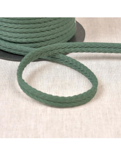 Cordão duplo de viés chevron - Verde garrafa