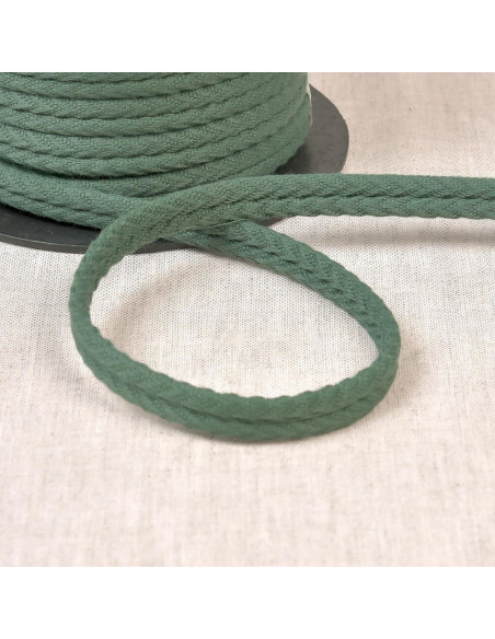 Cordão duplo de viés chevron - Verde garrafa