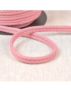 Cordão duplo de viés em espinha - Rosa antigo