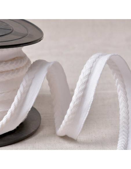 Cordão de viés em espinha - Branco