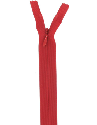 Fecho invisível - Vermelho sangue