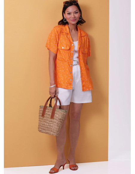 Molde de camisa - Butterick 6984