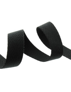 Alça de bolsa em espinha - Preto