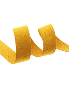 Alça de bolsa em espinha de peixe - Amarelo mostarda