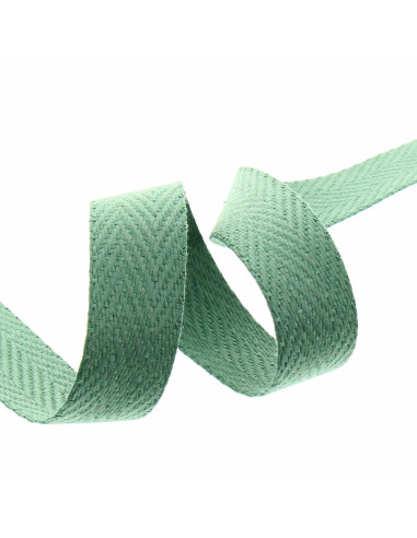Alça de bolsa em espinha - Verde sálvia
