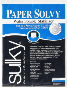 Conjunto de 11 folhas de estabilizador hidrossolúvel e imprimível Sulky Paper Solvy