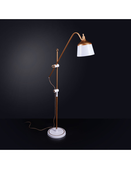 Lâmpada de pé com lupa, bandeja e suporte para telefone Daylight Anita