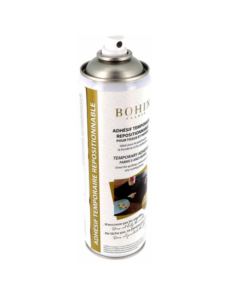 Spray cola têxtil temporário Bohin - 500 ml