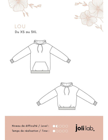 Molde de moletom com capuz Lou - Joli Lab