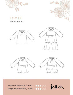 Molde de blusa, vestido Esmée - Joli Lab 2