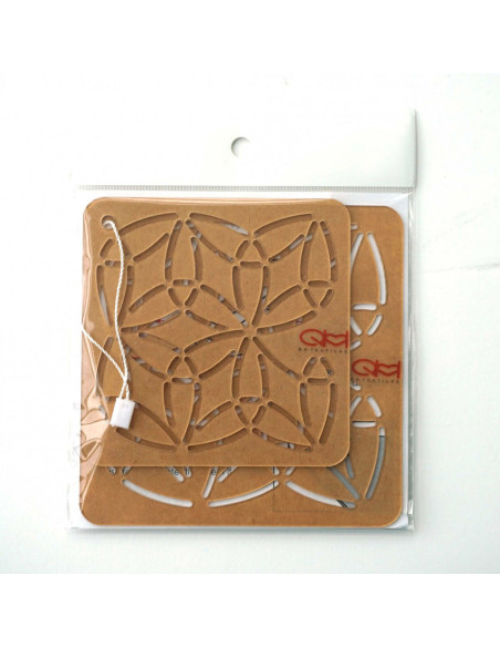 Conjunto de 2 moldes para stencil de sashiko - Hana Zashi