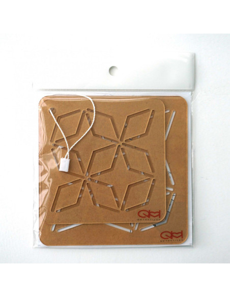 Conjunto de 2 moldes para estêncil de sashiko - Kaku-Shippo